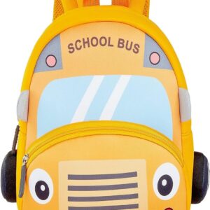 Yellow School Bus Kids Backpack ? 3D Design for Toddlers & Preschoolers